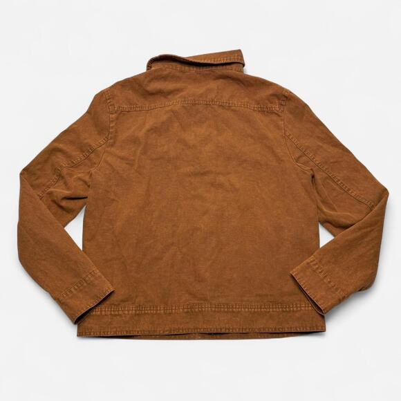 Carhartt Brown Canvas Jacket Men’s Small Workwear Trucker Style - Picture 3 of 6